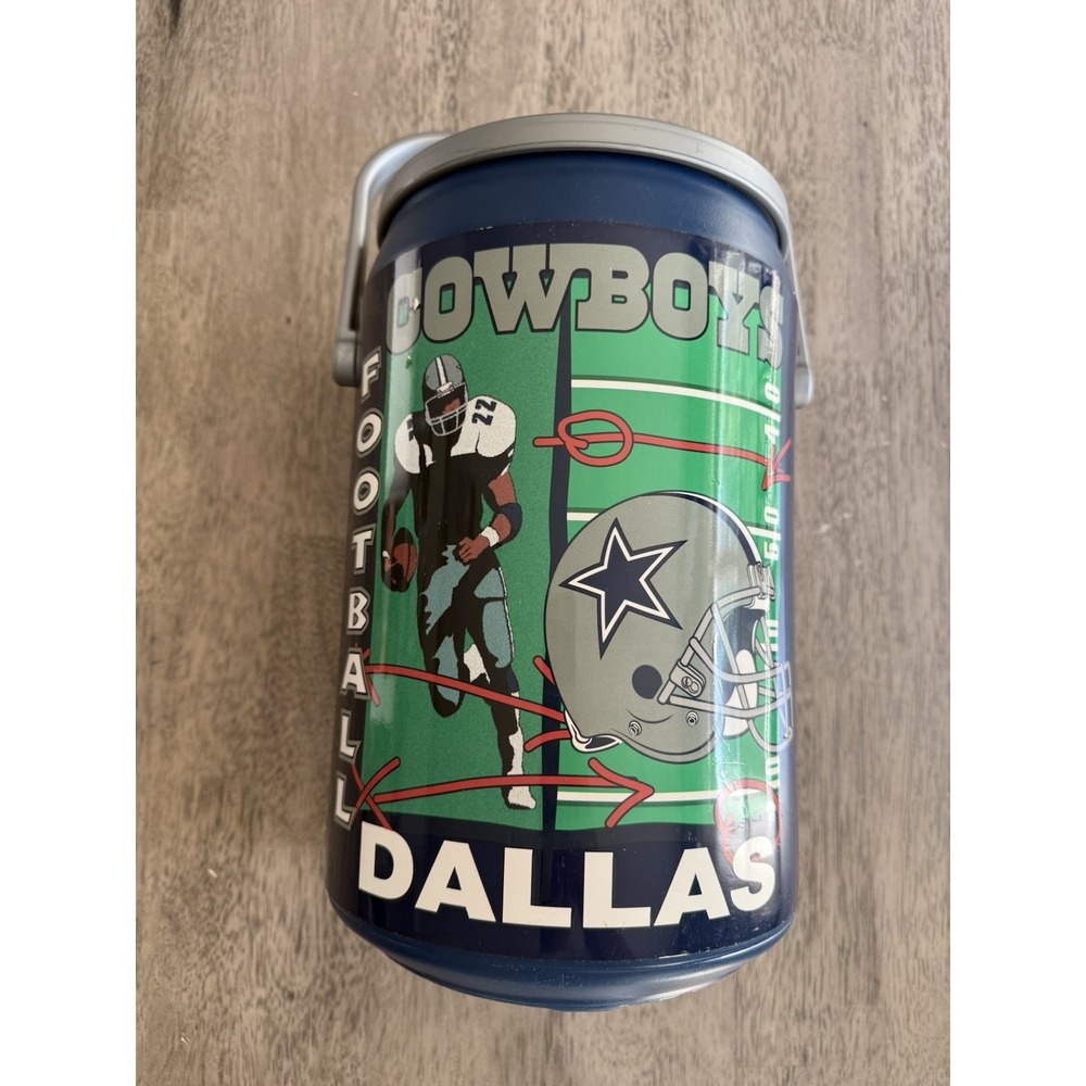 Vintage Dallas Cowboys Can Cooler Kooler Kraft NFL Ice Chest Emmitt Smith #22